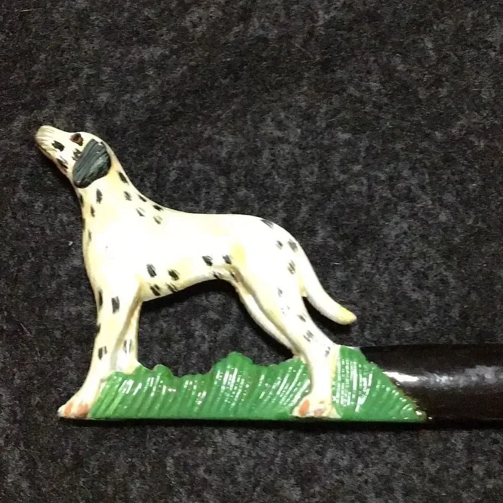 Vintage spotted pointer hunting dog letter opener